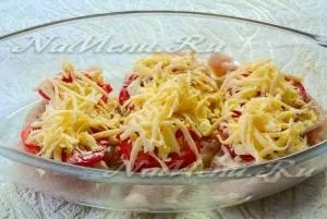 Куряче філе в духовці з помідорами і сиром (сіль) Куряче філе в духовці з помідорами і сиром