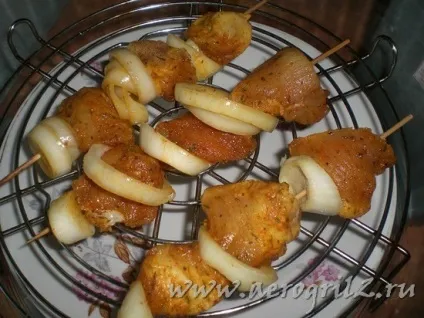 Курячий шашлик в аерогрилі - рецепт приготування з фото (шашлик) Курячий шашлик в аерогрилі - рецепт приготування з фото