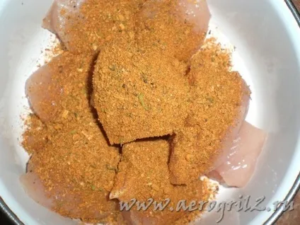 Курячий шашлик в аерогрилі - рецепт приготування з фото (приготування) Курячий шашлик в аерогрилі - рецепт приготування з фото