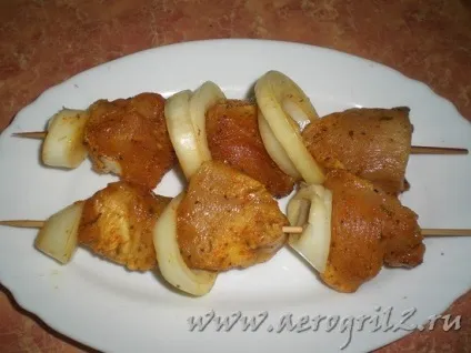Курячий шашлик в аерогрилі - рецепт приготування з фото (аерогрилі) Курячий шашлик в аерогрилі - рецепт приготування з фото