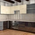 Кухня кольору ваніль поєднання з венге в стилях інтер'єру, фото, відео (фото) Кухня кольору ваніль поєднання з венге в стилях інтер'єру, фото, відео