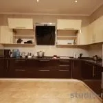 Кухня кольору ваніль поєднання з венге в стилях інтер'єру, фото, відео (ваніль) Кухня кольору ваніль поєднання з венге в стилях інтер'єру, фото, відео