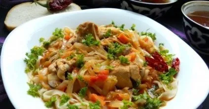 Лагман з курки домашні рецепти з фото крок за кроком, поради (лагман з курки) Лагман з курки домашні рецепти з фото крок за кроком, поради