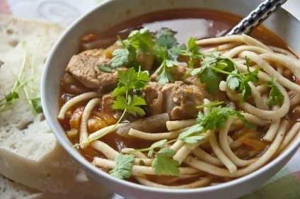 Лагман з курки рецепти (зеленню Лагман курки) Лагман з курки рецепти