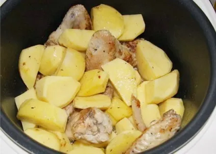 Курка з картоплею в мультиварці - рецепти курки з картоплею в (вагітність) Курка з картоплею в мультиварці - рецепти курки з картоплею в
