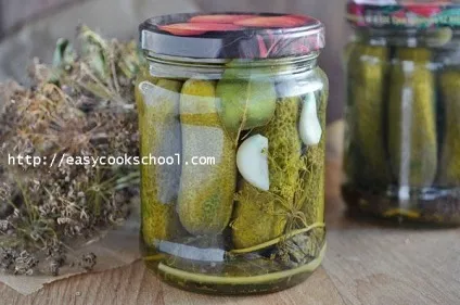Мариновані огірки з лимонною кислотою рецепт на зиму на 1 літр, легкі рецепти (мариновані) Мариновані огірки з лимонною кислотою рецепт на зиму на 1 літр, легкі рецепти
