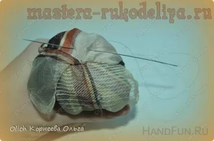 Майстер-клас з флористики троянда з органзи