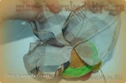 Майстер-клас з флористики троянда з органзи