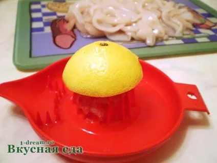 Мариновані кальмари - рецепт приготування - смачна їжа (чорний мелений перець) Мариновані кальмари - рецепт приготування - смачна їжа