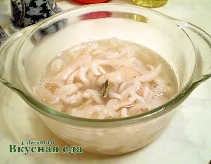 Мариновані кальмари - рецепт приготування - смачна їжа (рецепт) Мариновані кальмари - рецепт приготування - смачна їжа