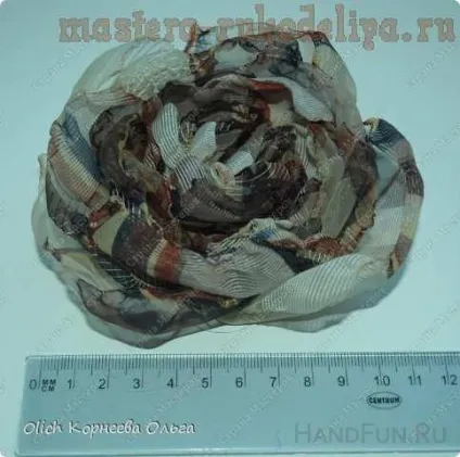 Майстер-клас з флористики троянда з органзи