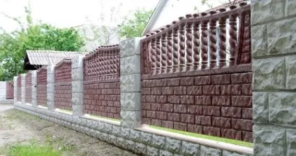 Монтаж секційних парканів, фото фарбування бетонного паркану (фото) Монтаж секційних парканів, фото фарбування бетонного паркану