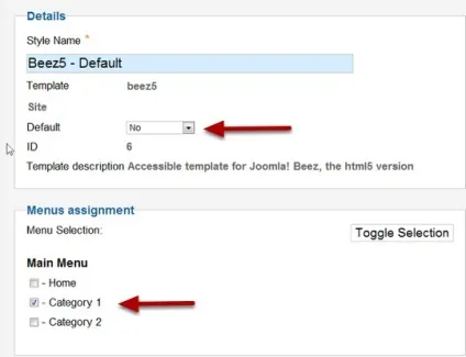 Налаштовуємо різні шаблони для різних сторінок в joomla (joomla) Налаштовуємо різні шаблони для різних сторінок в joomla