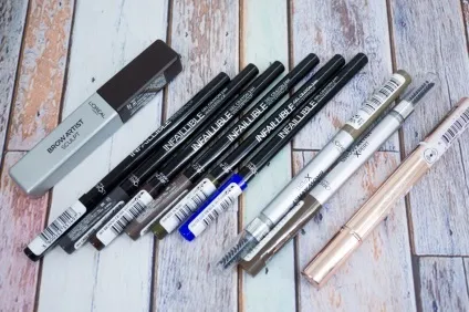 Новинки l - oreal paris олівці, набір для брів, консилер (infallible waterproof gel crayon) Новинки l - oreal paris олівці, набір для брів, консилер