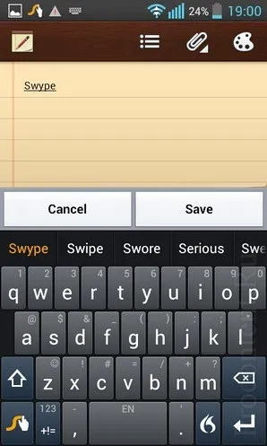 Огляд клавіатури swype для android - чотири Щоб ввести текст на смартфонах і планшетах (клавіатури) Огляд клавіатури swype для android - чотири Щоб ввести текст на смартфонах і планшетах