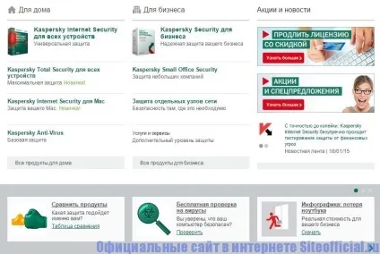 Офіційний сайт Касперського