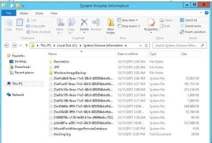 Очищення каталогу system volume information, windows для системних адміністраторів