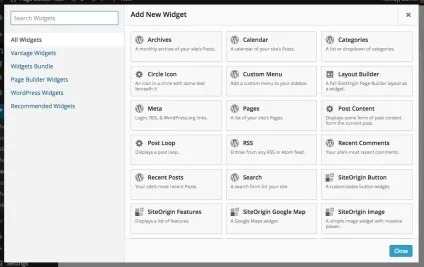 Page builder by siteorigin - побудова сторінок в wordpress