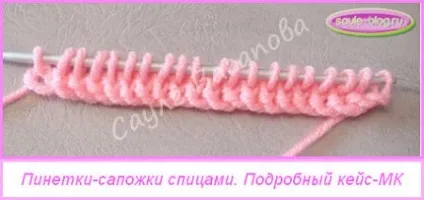 Пінетки-чобітки спицями покроковий майстер-клас (спицями) Пінетки-чобітки спицями покроковий майстер-клас