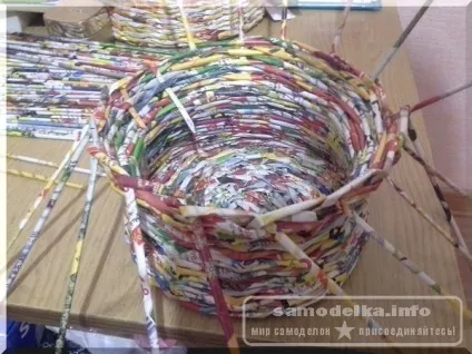 Плетіння кошики з газетних трубочок для початківців крок за кроком з фото (покроково) Плетіння кошики з газетних трубочок для початківців крок за кроком з фото