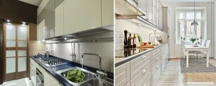 Підсвічування для кухні - світлодіодна і точкова (фото) (точкова) Підсвічування для кухні - світлодіодна і точкова (фото)