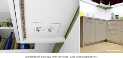 Підсвічування для кухні - світлодіодна і точкова (фото) (точкова) Підсвічування для кухні - світлодіодна і точкова (фото)