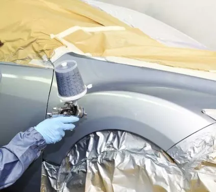 Фарбування крила автомобіля шпаклівка, грунтовка і нанесення ЛКП (автомобіля) Фарбування крила автомобіля шпаклівка, грунтовка і нанесення ЛКП