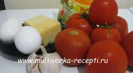 Помідори з сиром в мультиварці (допомоги столової ложки) Помідори з сиром в мультиварці