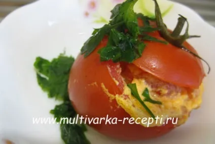 Помідори з сиром в мультиварці (тушковані помідори в мультиварці) Помідори з сиром в мультиварці