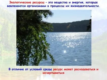 Презентація «екологічні ресурси» (випромінювання енергетичний ресурс) Презентація «екологічні ресурси»