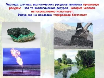 Презентація «екологічні ресурси» (екологічні) Презентація «екологічні ресурси»