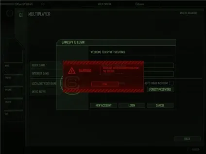 Проблеми з обліковим записом в crysis wars на crysis trilogy - russian portal (crysis) Проблеми з обліковим записом в crysis wars на crysis trilogy - russian portal