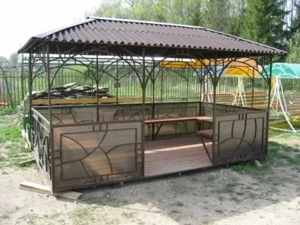 Прямокутна альтанка своїми руками креслення з розмірами (альтанки прямокутної форми) Прямокутна альтанка своїми руками креслення з розмірами