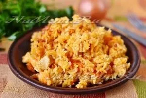 Розсипчастий плов з куркою, рецепт з фото (відгуки лікарів апарат) Розсипчастий плов з куркою, рецепт з фото