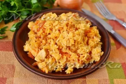 Розсипчастий плов з куркою, рецепт з фото (розсипчастий) Розсипчастий плов з куркою, рецепт з фото