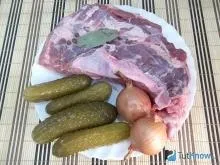 Рецепт м'ясо з солоними огірками (солоними) Рецепт м'ясо з солоними огірками