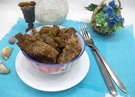 Рецепт м'ясо з солоними огірками (м'ясо з соленими огірками) Рецепт м'ясо з солоними огірками