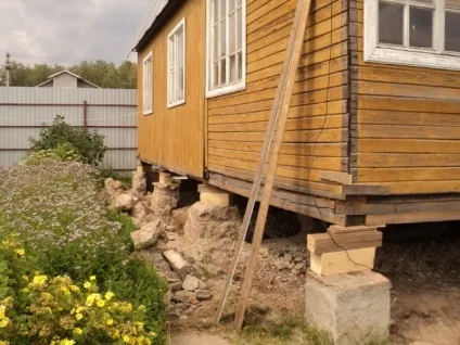Ремонт фундаменту дерев'яного будинку, ремонт квартир своїми руками (будинку) Ремонт фундаменту дерев'яного будинку, ремонт квартир своїми руками