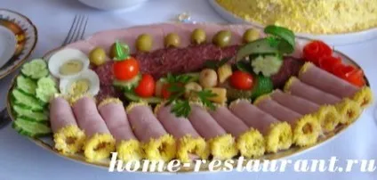 Рулетики з шинки з різними начинками - домашній ресторан (ресторан) Рулетики з шинки з різними начинками - домашній ресторан
