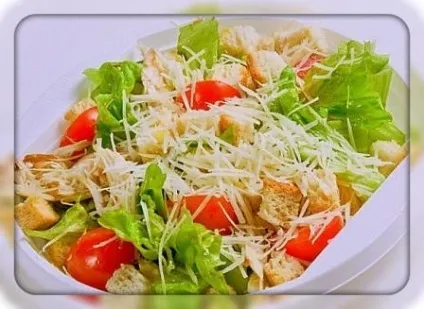 Салат цезар з куркою класичний простий рецепт з сухариками в домашніх умовах (салат) Салат цезар з куркою класичний простий рецепт з сухариками в домашніх умовах