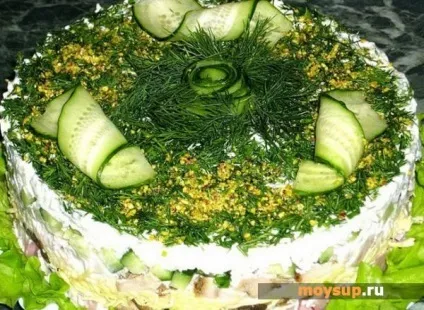 Салат з куркою, печерицями та сиром - що може бути смачніше (куркою) Салат з куркою, печерицями та сиром - що може бути смачніше