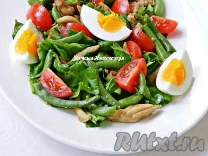 Салат із зеленою квасолею і куркою - прості рецепти (куркою) Салат із зеленою квасолею і куркою - прості рецепти