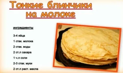 Найсмачніші млинці на молоці - покрокові рецепти тонких млинців з дірочками (млинці) Найсмачніші млинці на молоці - покрокові рецепти тонких млинців з дірочками