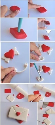 Серце з мастики