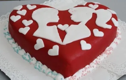 Серце з мастики