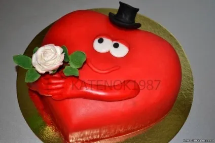 Серце з мастики