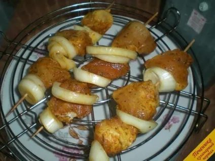 Шашлик з курки в аерогрилі (покроковий рецепт з фото)