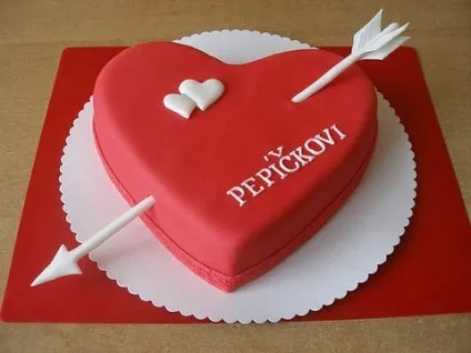 Серце з мастики