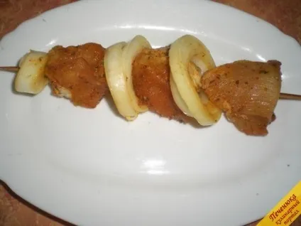 Шашлик з курки в аерогрилі (покроковий рецепт з фото)