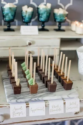 Шоколадний весільний декор